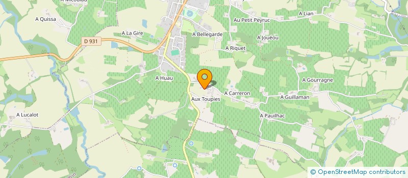 localisation de l'entreprise BUDO SHOTOKAN KARATE CLUB  GONDRIN