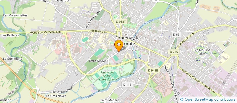localisation de l'entreprise BUDO SYSTEME DEFENSE 85 à FONTENAY-LE-COMTE
