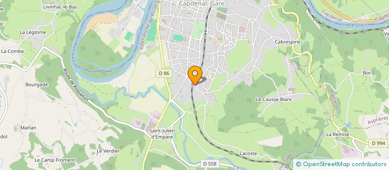 localisation de l'entreprise BUDOKAI INDEPENDANT AVEYRONNAIS  CAUSSE-ET-DIEGE