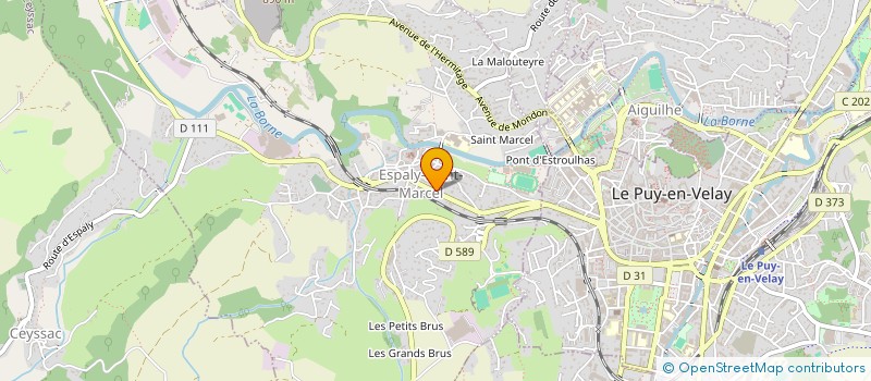 localisation de l'entreprise BUDOKAI INTERNATIONAL SANKUKAI  ESPALY-SAINT-MARCEL