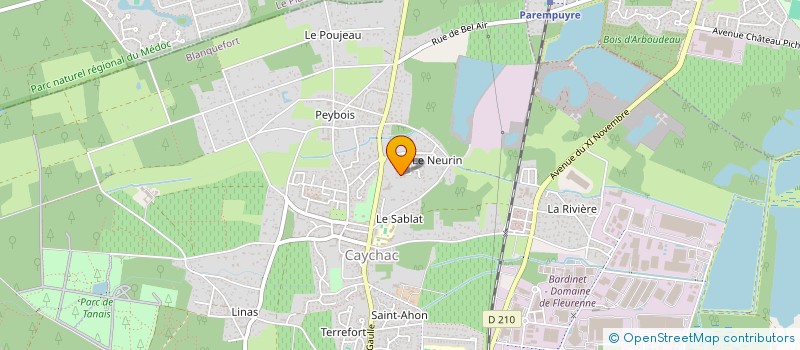 localisation de l'entreprise BUDOKAI KARATE PAREMPUYRE à BLANQUEFORT