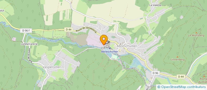 localisation de l'entreprise BUDOKAN DES DEUX SARRE  ABRESCHVILLER