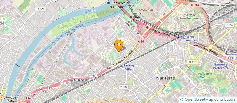 localisation de l'entreprise BUDPROTECT à NANTERRE