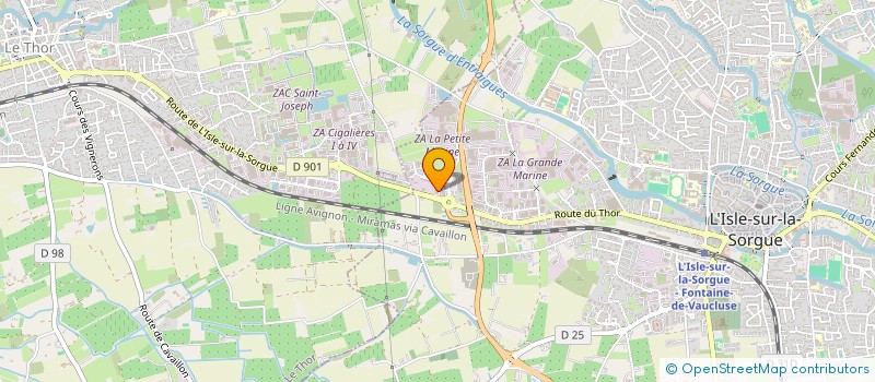 localisation de l'entreprise BUDS  L'ISLE-SUR-LA-SORGUE