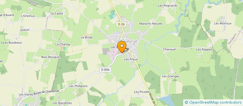 localisation de l'entreprise BUELLET CARRELAGE à CHAVEYRIAT