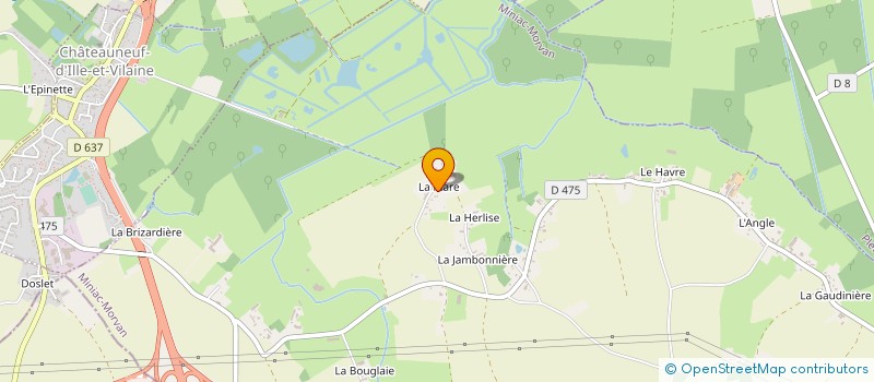 localisation de l'entreprise BUET FRERES  MINIAC-MORVAN