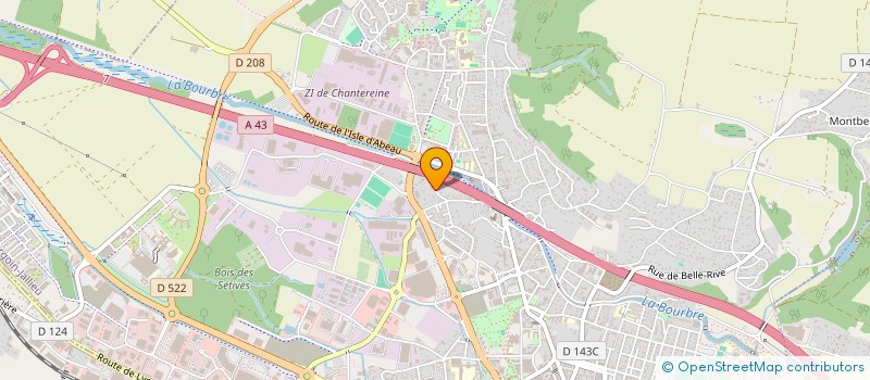 localisation de l'entreprise BUET PARNAUD  BOURGOIN-JALLIEU