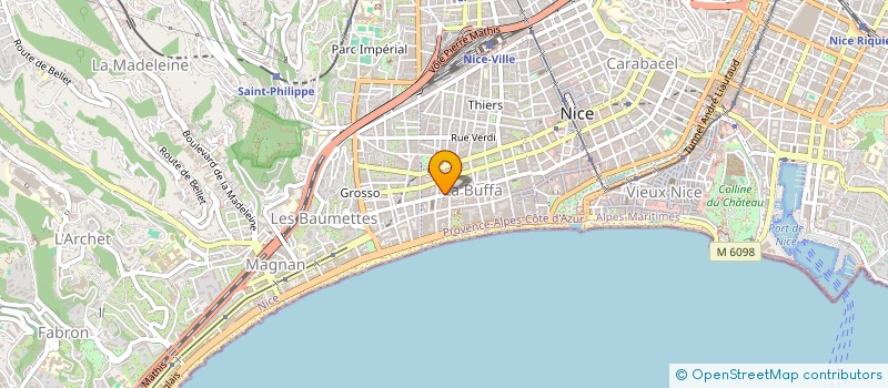 localisation de l'entreprise BUFFA  NICE