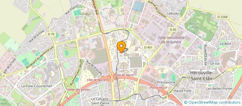 localisation de l'entreprise BUFFA NACRE à CAEN