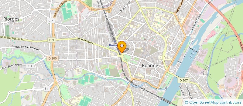 localisation de l'entreprise BUFFACENTRE à ROANNE