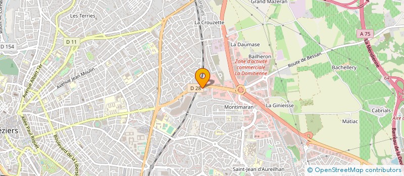 localisation de l'entreprise BUFFAL'HERAULT à BEZIERS