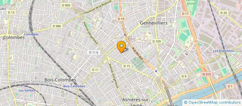 localisation de l'entreprise BUFFALO'S TRIBE  ASNIERES-SUR-SEINE