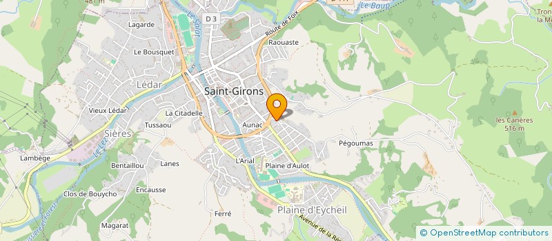 localisation de l'entreprise BUFFARD CAMBUS à SAINT-GIRONS