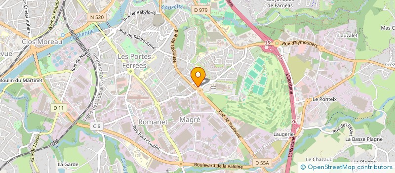 localisation de l'entreprise BUFFASAND à LIMOGES