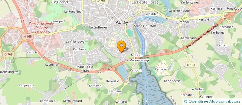localisation de l'entreprise BUFFET/BOISRAME INDIVISION à AURAY
