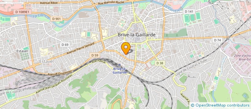 localisation de l'entreprise BUFFET BRIVE GARE SARL  BRIVE-LA-GAILLARDE