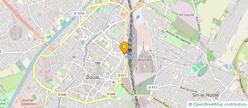 localisation de l'entreprise BUFFET DE LA GARE à DOUAI