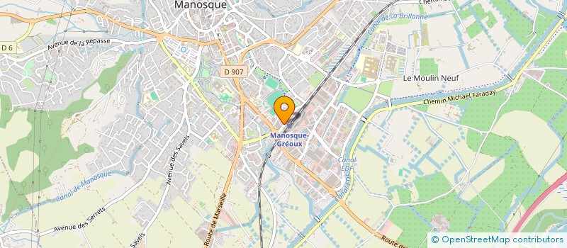 localisation de l'entreprise BUFFET DE LA GARE  MANOSQUE