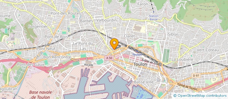 localisation de l'entreprise BUFFET DE LA GARE DE TOULON  TOULON