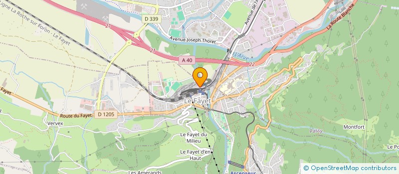 localisation de l'entreprise BUFFET DE LA GARE DU FAYET  SAINT-GERVAIS-LES-BAINS