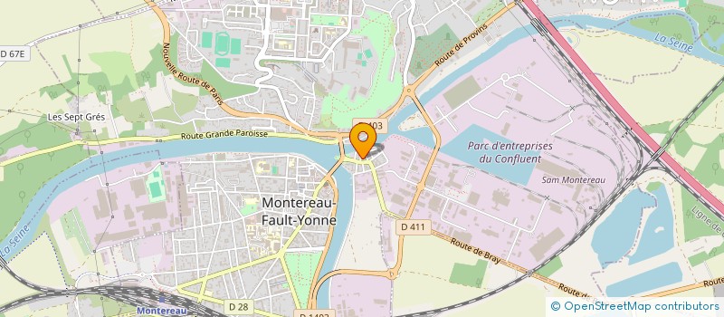 localisation de l'entreprise BUFFETEAU FRERES à MONTEREAU-FAULT-YONNE