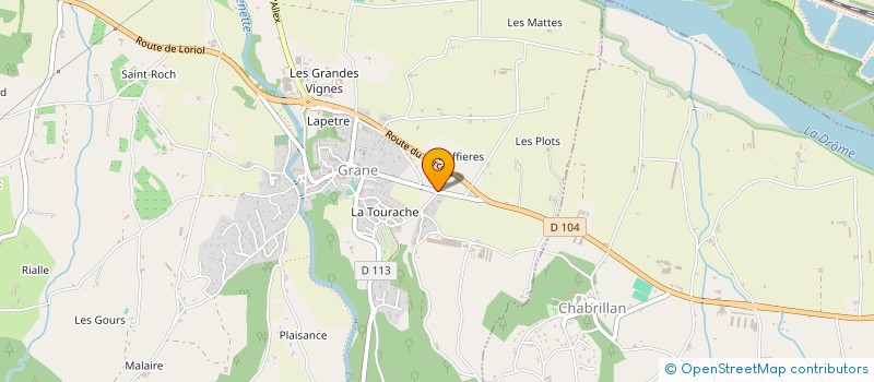 localisation de l'entreprise BUFFIERE à GRANE