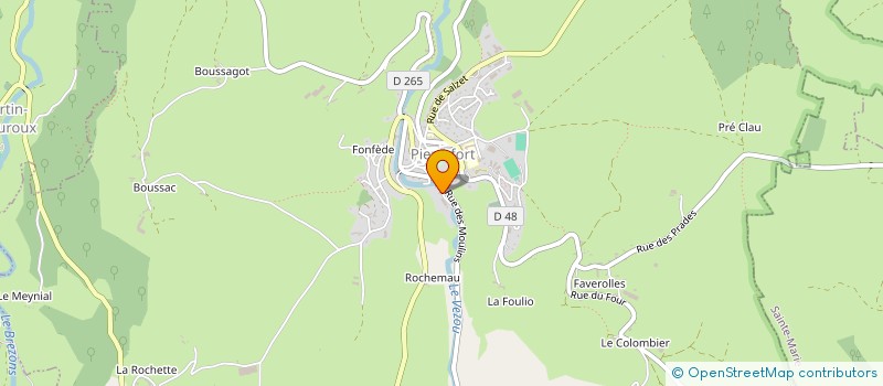 localisation de l'entreprise BUFFIERE TOITURE à PIERREFORT