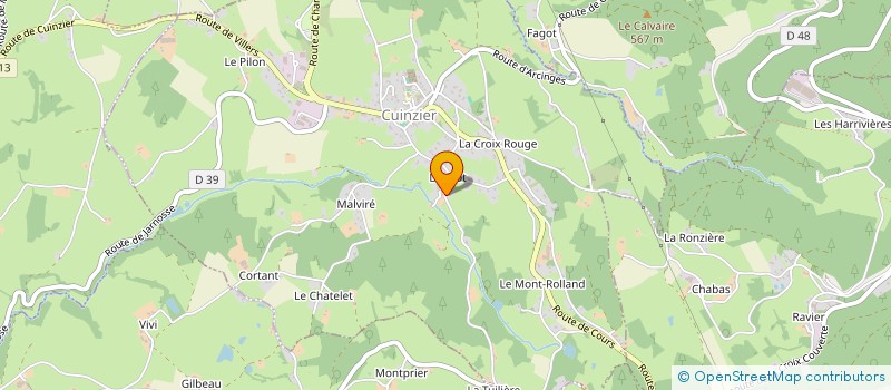 localisation de l'entreprise BUFFIN G.  COURS