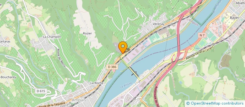 localisation de l'entreprise BUFFIN TP  AMPUIS