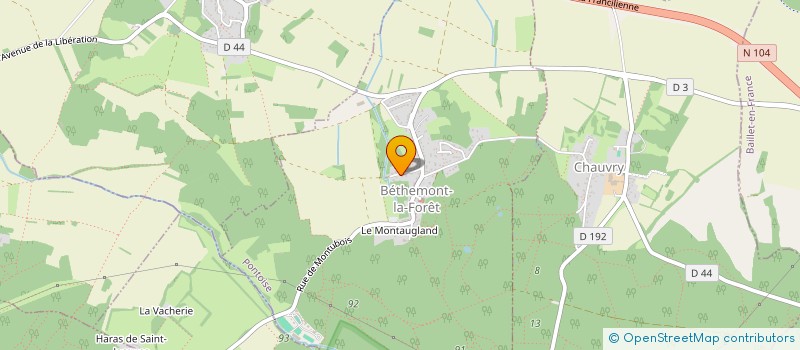 localisation de l'entreprise BUG & BOOT  BETHEMONT-LA-FORET