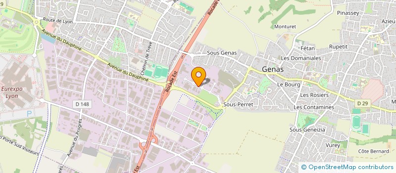 localisation de l'entreprise BUGADAL  GENAS