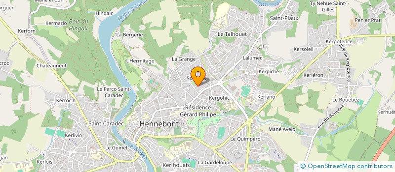 localisation de l'entreprise BUGALE AR BLAVEZH  HENNEBONT