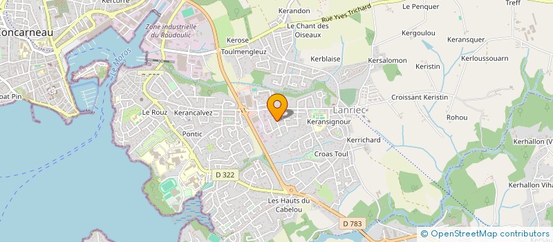 localisation de l'entreprise BUGALED PENN AR BED (ENFANTS DU BOUT DU MONDE)  CONCARNEAU