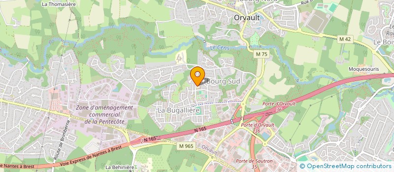 localisation de l'entreprise BUGALLIERE DISTRIBUTION à ORVAULT