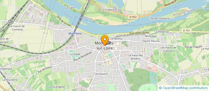 localisation de l'entreprise BUGATI à MONTLOUIS-SUR-LOIRE