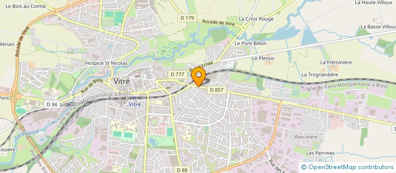 localisation de l'entreprise BUGATTI AUTO MOTO ECOLE  VITRE