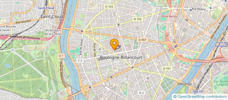 localisation de l'entreprise BUGEAUD à BOULOGNE-BILLANCOURT
