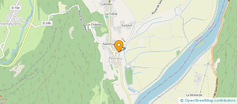 localisation de l'entreprise BUGEY ASSISTANCE  BRENS