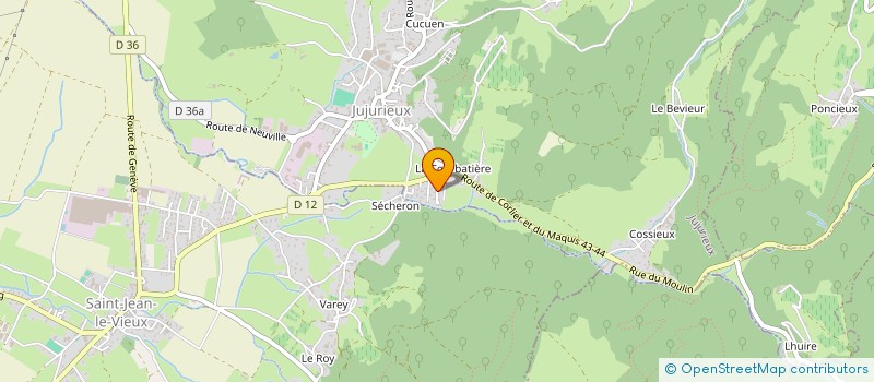 localisation de l'entreprise BUGEY DOMBES BRESSE SECURITE à JUJURIEUX