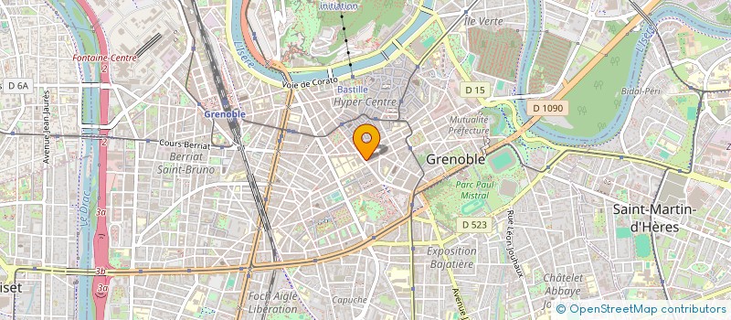 localisation de l'entreprise BUGEY IMMOBILIER  GRENOBLE