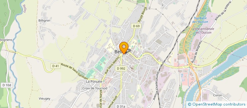 localisation de l'entreprise BUGEY IMMOBILIER à BELLEY
