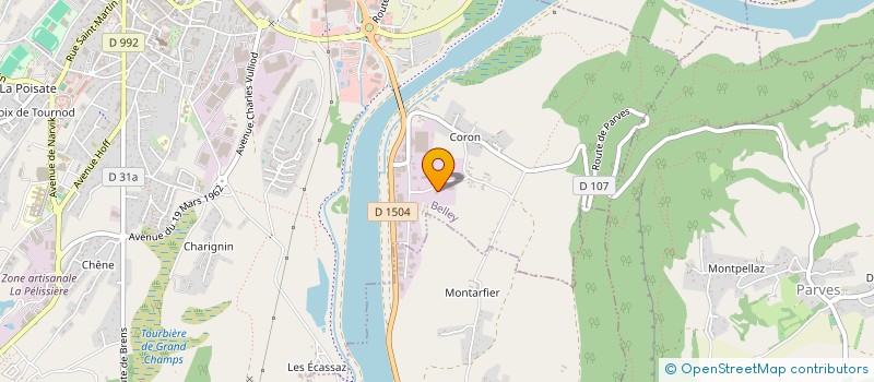 localisation de l'entreprise BUGEY LINGE à BELLEY