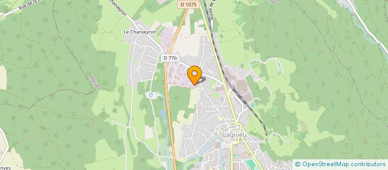 localisation de l'entreprise BUGEY PEINTURE à LAGNIEU