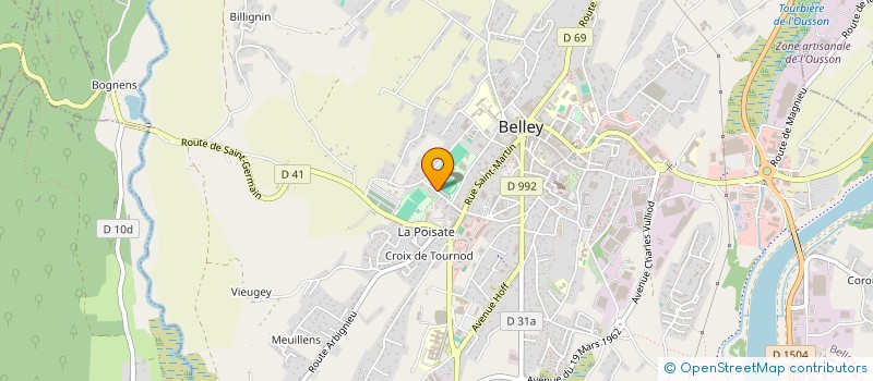 localisation de l'entreprise BUGEY SUD FORMATION  BELLEY