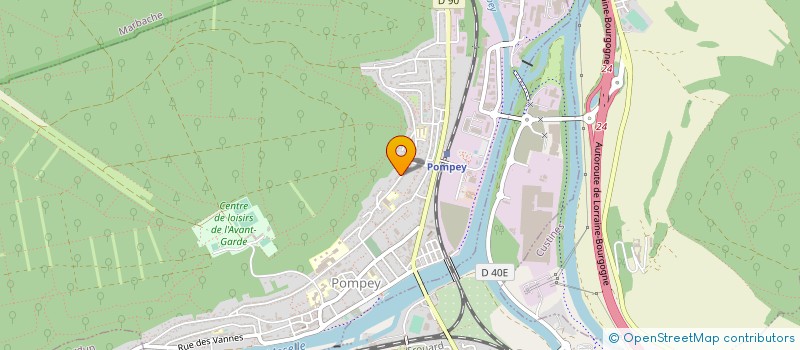 localisation de l'entreprise BUGGE SARL à POMPEY