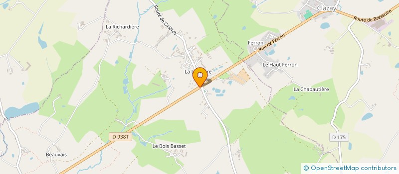 localisation de l'entreprise BUGGY FONTENAISIEN.  COURLAY