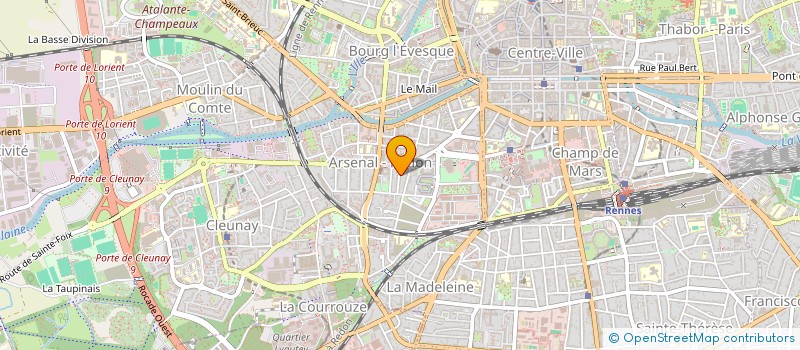 localisation de l'entreprise BUGLAIS 13  RENNES