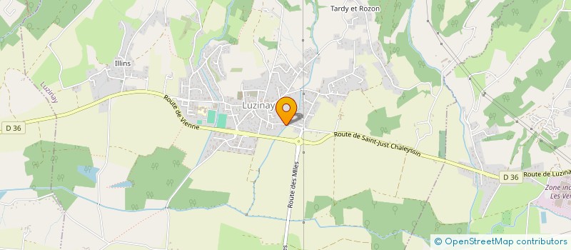 localisation de l'entreprise BUGNET  LUZINAY