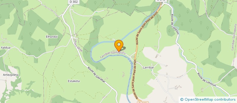 localisation de l'entreprise BUGNIA  LARRIBAR-SORHAPURU