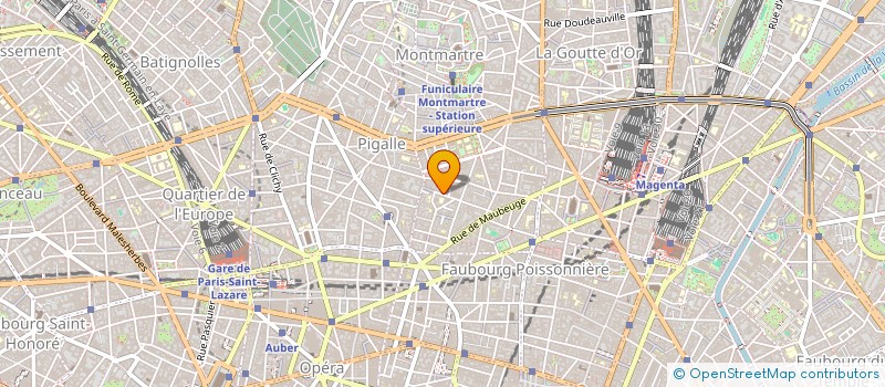 localisation de l'entreprise BUGNICOURT-CREATOR  PARIS 9